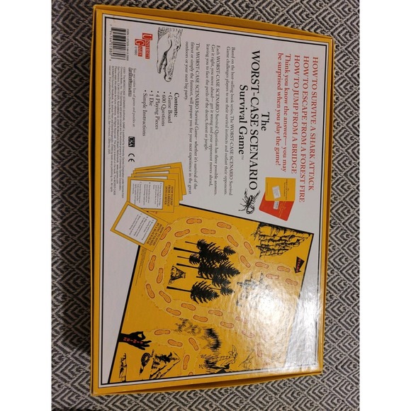 The Worst Case Scenario Survival Board Game 2001 University Games Complete. Open - Picture 6 of 16